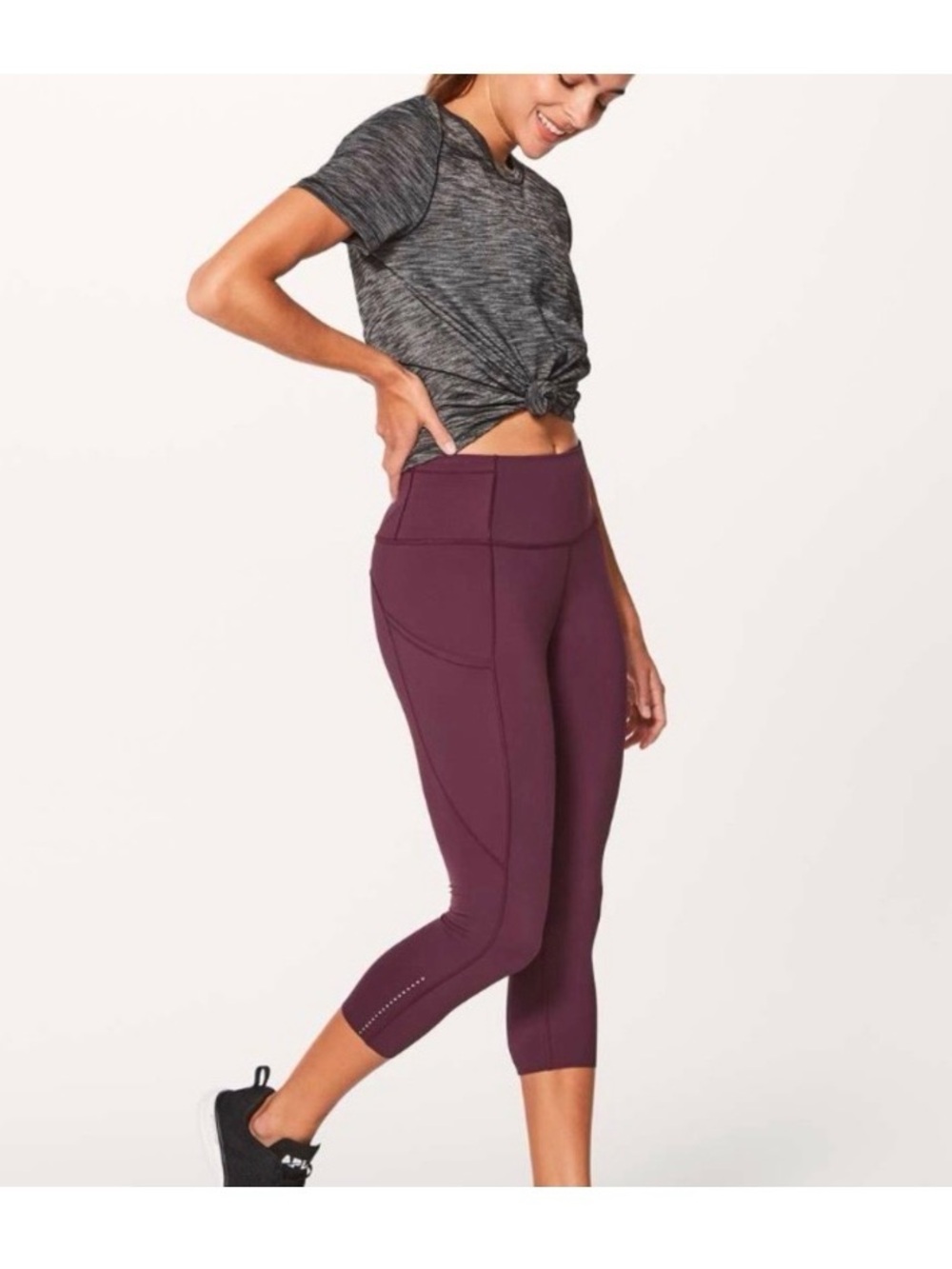 Lululemon Fast & Free Crop II *Nulux 19"